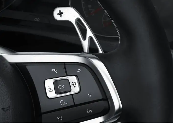 Para VW GOLF GTI R GTD GTE MK7 7 POLO GTI Scirocco 2014-2019 del coche de Metal de la Dirección de paleta ampliar la palanca de cambios de Para VW GOLF GTI R GTD GTE MK7 7 POLO GTI Scirocco 2014-2019 del coche de Metal de la Dirección de paleta ampliar la palanca de cambios de