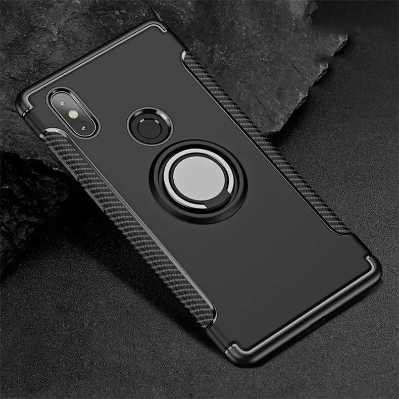 pouch phone Finger Ring 360 Full Protect Case For Xiaomi Mi Mix 2S Mix 2 / For Xiaomi Mi Note 3 Max 3 A1 A2 Cover Case For Xiaomi Mi 6 Mi8 phone pouch case Cases & Covers