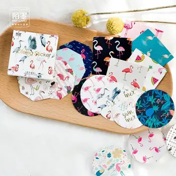 

24 pack/lot Flamingo Fantastical Color Decorative Stickers Adhesive Stickers DIY Decoration Diary Stickers Box Package
