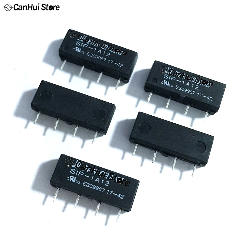 10 шт./лот Лидер продаж SIP-1A12 1A12 12 В 1A DIP4 Герконовое реле 12 В напряжение Новое Герконовое реле высокочувствительная сухая герконовая трубка