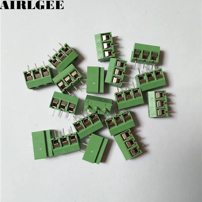 

20Pcs 3 Pole 5mm Pitch PCB Mount Screw Terminal Block 8A 250V Free shipping