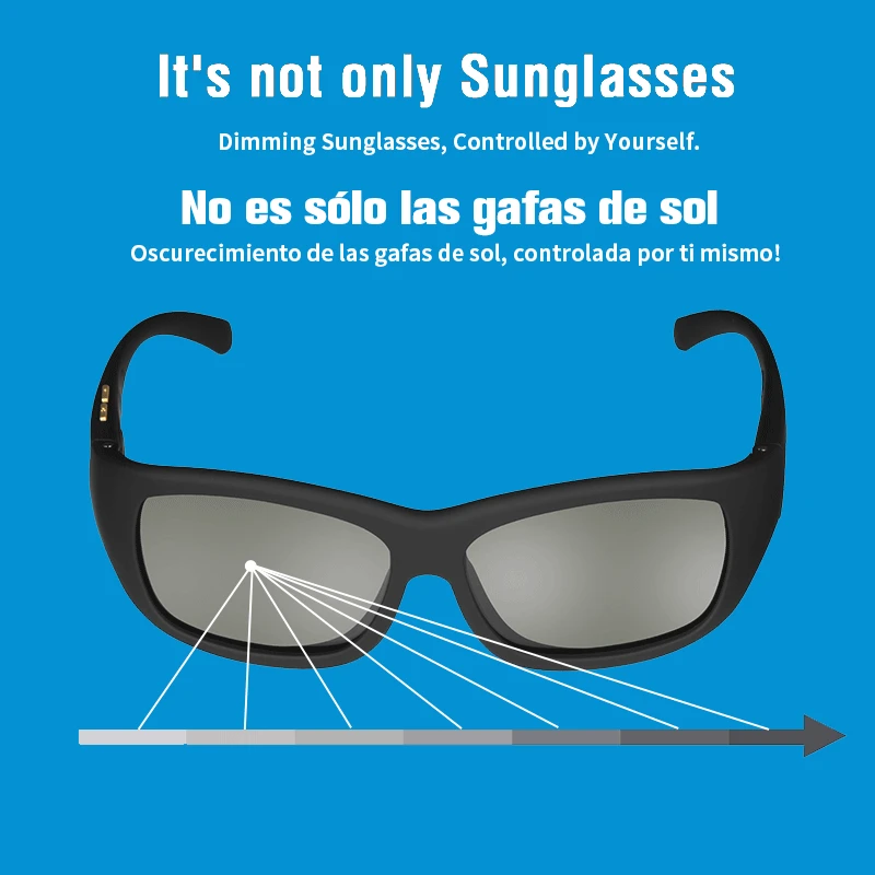 Günstig Elektronische Einstellbare Dimmung Sonnenbrille LCD Original Design Flüssigkeit Kristall Polarisierte Linsen Fabrik Direkte Versorgung Drop Verschiffen