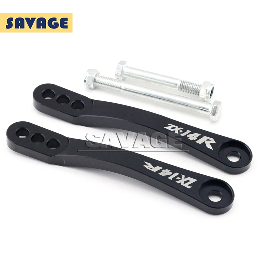 Motorcycle Billet Rear Adjustable Suspension Drop Link Kits Lowering