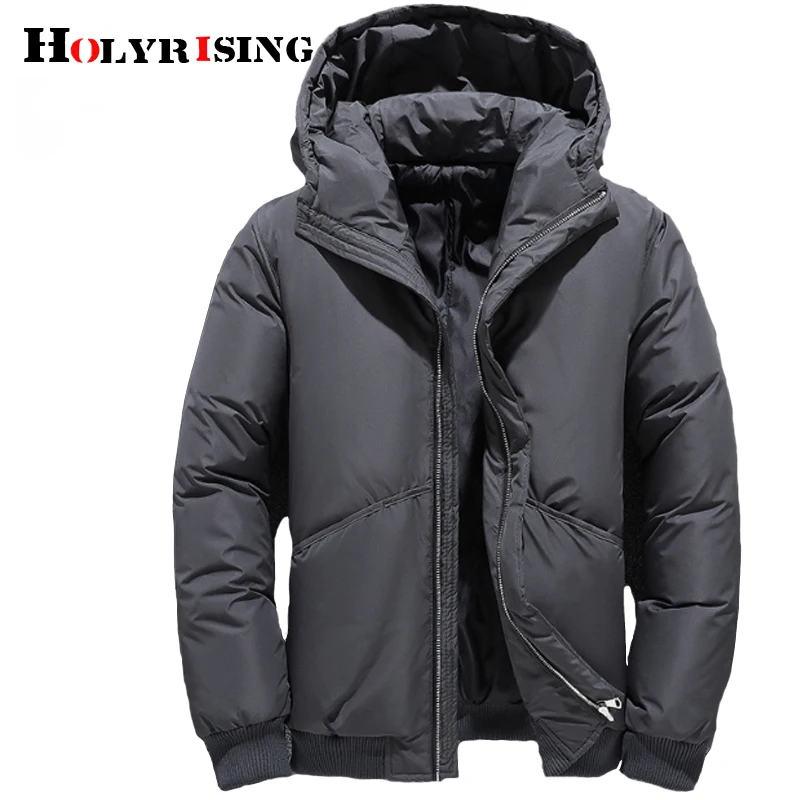 

2019 Winter Men's Coat Men's Down Jackets Autumn Warm Male doudoune homme white duck down jacket for men warm windbreaker 18889