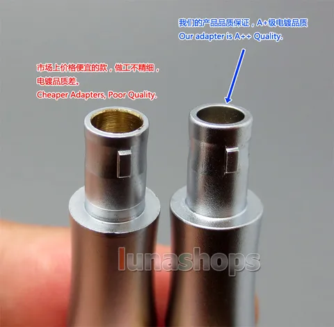 Fone de Ouvido Pino para Sennheiser Unidades Lotes Personalizado Macho Hd800 Hd820s Hd800s Hd820 D1000 Cabo Adaptador Conector Diy Ln004010 50 –