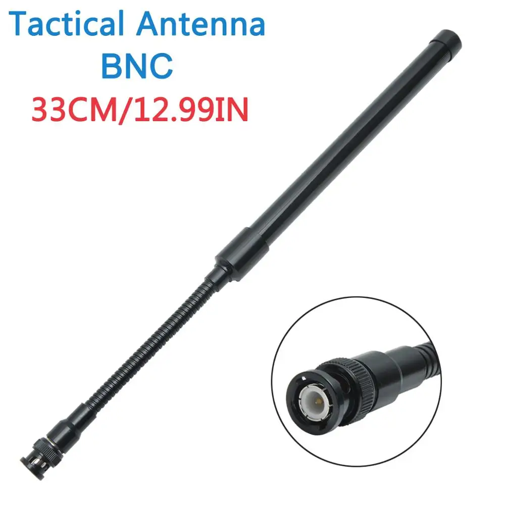 Gooseneck BNC тактическая антенна двухдиапазонная VHF UHF 144/430Mhz Складная для Kenwood TK308 TH28A Icom IC-V80 IC-V82 рация