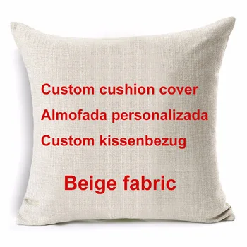 

Customize DIY Cushion Cover Order Pillow your image here printed pillow case Peacock Pets Photos linen fundas de cojin para sofa