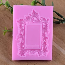 3D Flower vine Silicone Fondant Molds Frame Jewelry Cake Decorating Tools Pearl Chocolate Gumpaste Mold H668