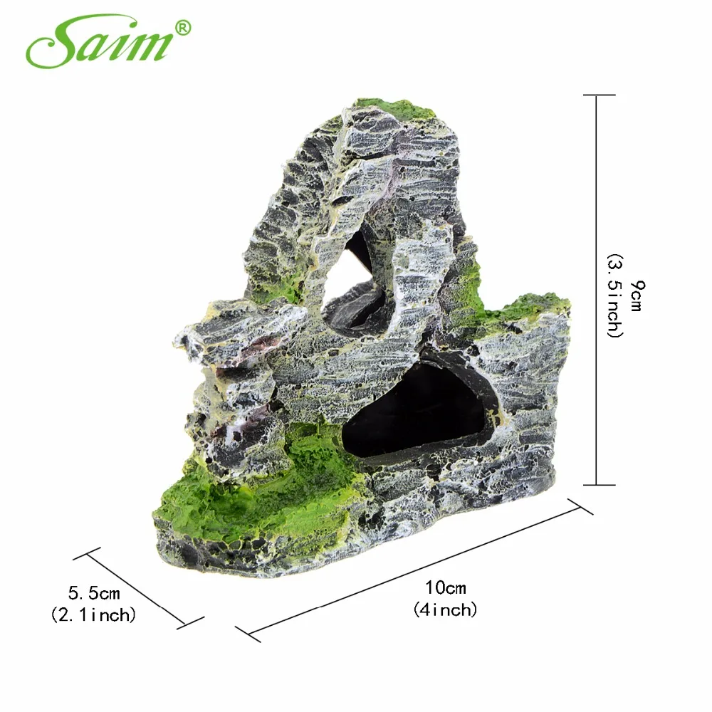 " имитация альпийская горка для аквариума украшения Пещера Рок украшения для аквариума Acuarios Искусственный Rockery Декор аксессуар