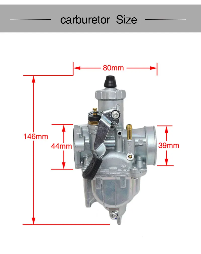 ZSDTRP карбюратор VM22 26 мм для Mikuni 110cc 125cc 150cc питбайк ATV Quad высокопроизводительный карбюратор часть