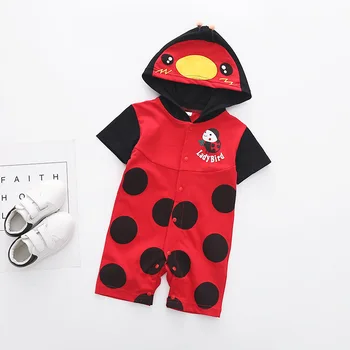 

Shark Teeth Baby Clothes Animal Baby Costumes Littie Bee/Penguin/Ladybird Children Short Rompers Hooded Kids Jumpsuits Outwear