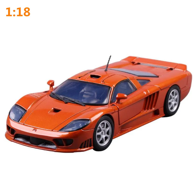 

Saleen S7 sports car model 1:18 advanced alloy collection toy vehicle,diecast metal model,2open doors,free shipping
