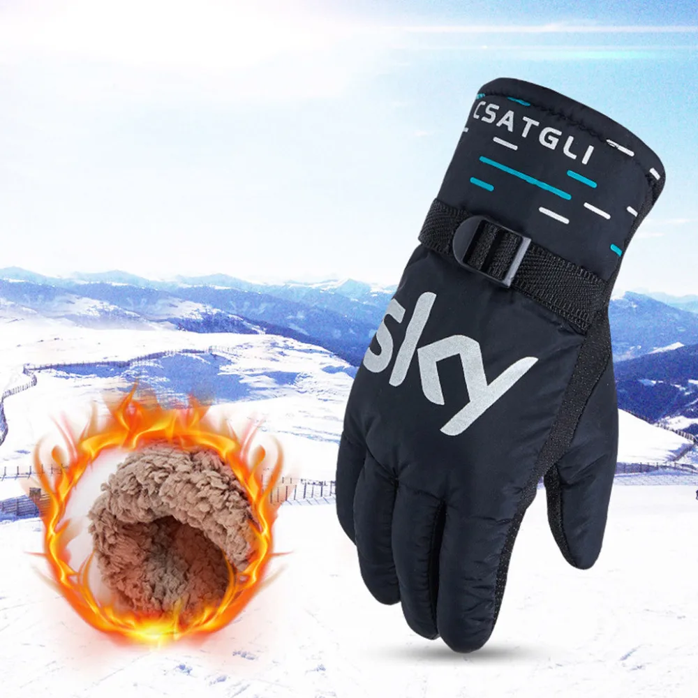 Men Winter Skiing Gloves non slip windproof waterproof Thermal Gloves