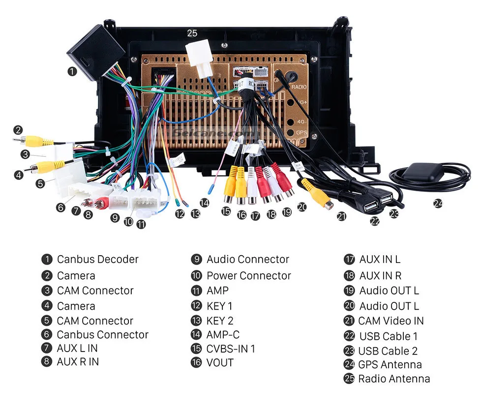 Excellent Seicane Android 8.1 10.1" 2Din Wifi Multimedia Player 4Core For 2015 Toyota Highlander Head Unit Car Radio Audio GPS Navi Stereo 21