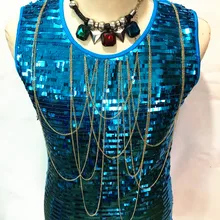 Плюс Размер Мужская жилетка Серебряная синяя блестящая танцевальная одежда яркий обтягивающий Дизайн Одежда для сцены певица Блейзер Одежда для танцев