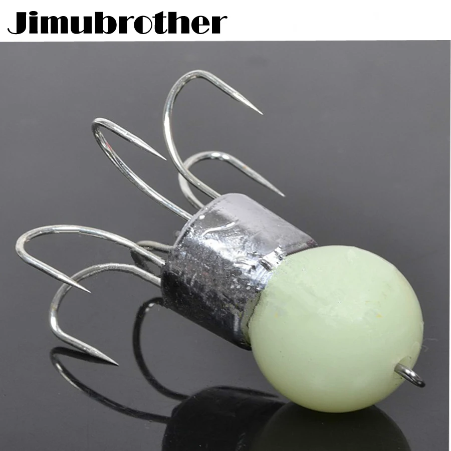51.7g luminous squid hook sharp shrimp luminated sea fishing