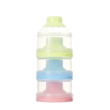 

3 Layers Baby Milk Powder Box Dispenser Container Storage Formula Toddler Infant Feeding Bottle