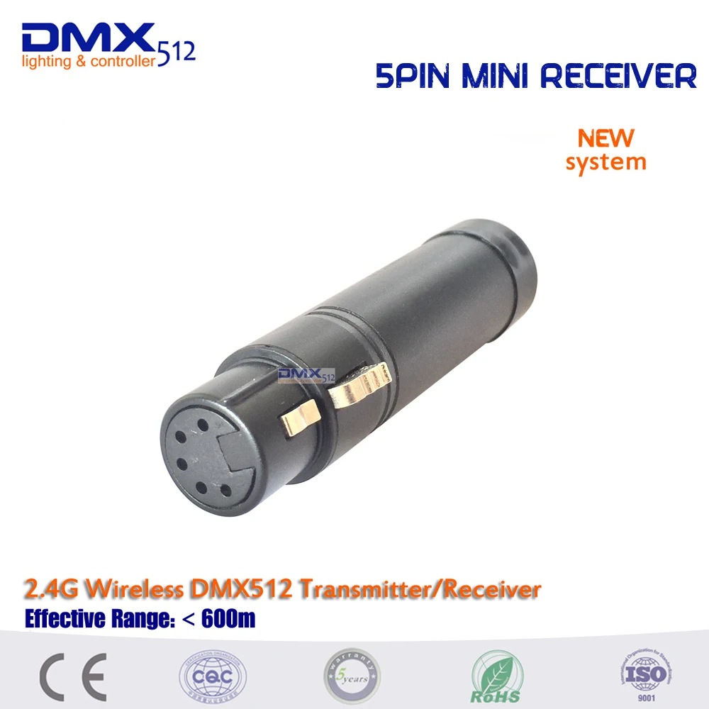 Акция! 21 шт./лот 5-контактный XLR 2.4 г Wi-Fi DMX Освещение контроллер, беспроводной DMX512 передатчик и приемник для сцены номинальной стороны света