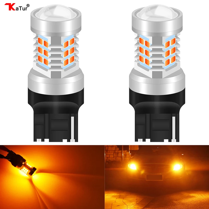 Katur 2x WY21W T20 7440 7441 992 светодиодный фонарь W21W задний заднего хода для автомобиля