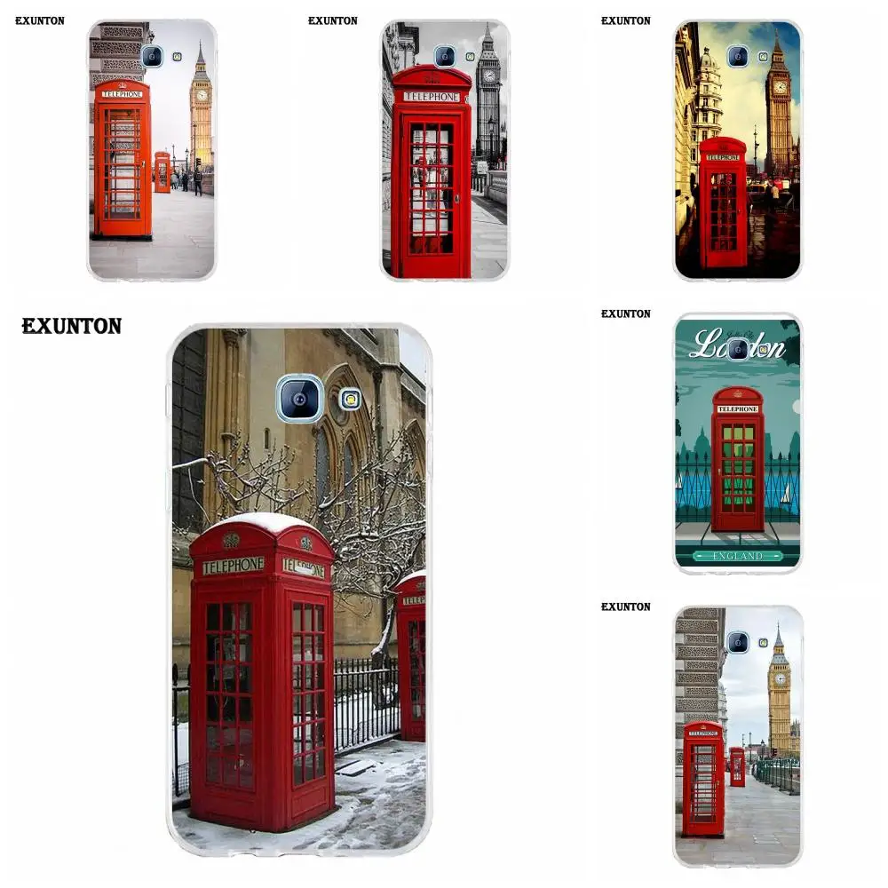

Vintage London Tele Box TPU Phone Cases For Galaxy Alpha Core Note 2 3 4 S2 A10 A20 A20E A30 A40 A50 A60 A70 M10 M20 M30