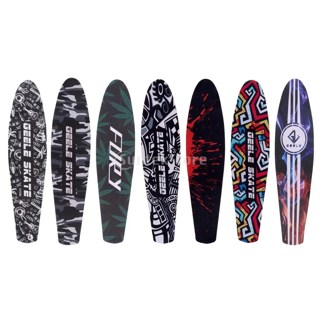 25''x5'' Skateboard Longboard Griptape Grip Tape Sheet for 22inch Fish Board Deck Protection Gear
