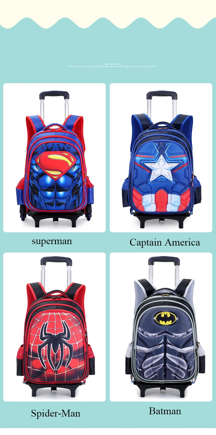 3d Аниме багаж для путешествий 20-35l Студенческая школьная сумка можно взобраться по ступенькам классный чехол для костюма Детский рюкзак мультяшный чехол для мальчика на колесиках