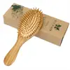 Health Care Wood massage Comb Hairbrush With Box Hairdressing Tangle Brush Comb For Women Hair Scalp Combs Fast Shipping 1