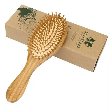 Health Care Wood massage Comb Hairbrush With Box Hairdressing Tangle Brush Comb For Women Hair Scalp Combs Fast Shipping 1