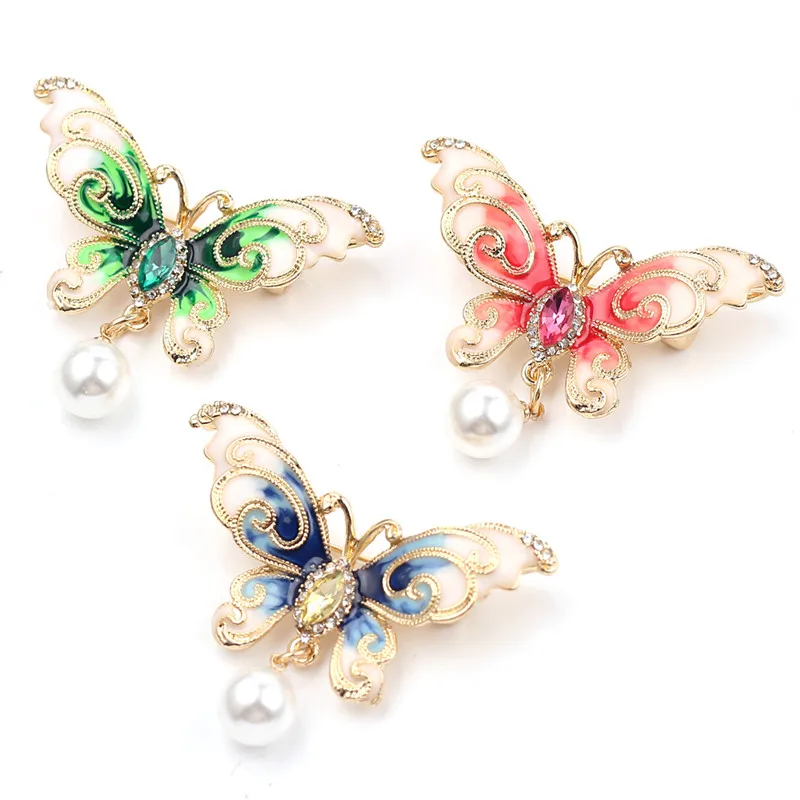 

Fashion New Colorful Cute Butterfly Brooch Mix Color Crystal Rhinestone Brooches for Women Lady Fashion Jewelry Boutonniere
