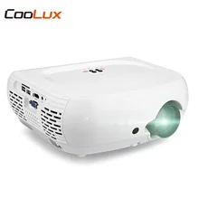 Coolux W1 Projector 2800Lumen 800 x 480P Home Theater Projector LCD LED Support 1080P HDMI with Built-in Speaker