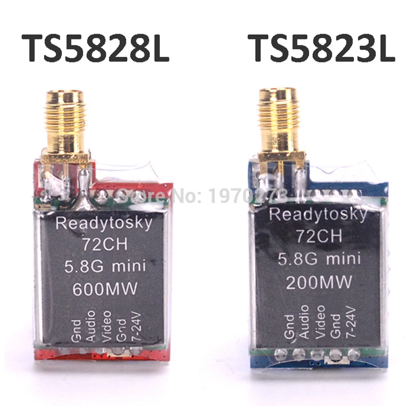 

F-Cloud FPV 5.8G 72CH TS5823L 200mW / TS5828L 600mW Mini Wireless AV Audio Transmitter Module for RC Quadcopter FPV Racing Drone