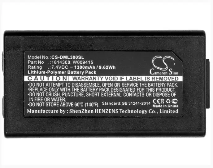 Cameron sino 1300 мАч батарея для DYMO 1982171 LabelManager 500TS LM-500TS беспроводной PnP мобильный принтер этикеток MobileLabeler