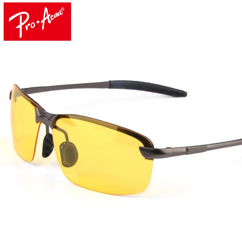 Pro Acme Classic HD High Definition Night Vision Polarized Glasses Goggles Yellow Lens Glasses