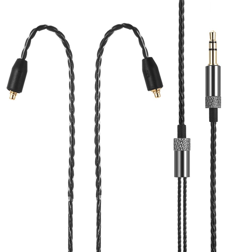 3.5mm Wired Earphones Cable Detachable Replacement Headphone Cord MMCX