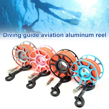 

Diving Aluminum Alloy Spool 15/30 Meter Reel with Stainless Steel Screw Fitting Hook FH99