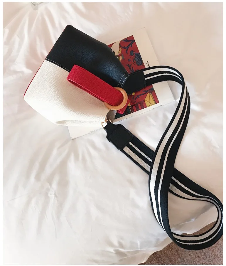 HISUELY Hot Sale New Women PU Leather Handbags Tassel Fashion Designer Black Bucket Vintage Shoulder Bags Women Messenger Bag 9 (5)