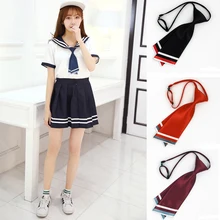 VEEKTIE Женский Галстук для матросского костюма рубашка на молнии галстук-бабочка JK Стиль Прекрасный галстук-бабочка школьная форма Stundet бабочка черный