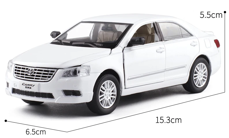 1:32 Масштаб TOYOTA CAMRY литая модель автомобиля литья под давлением с вытягиванием назад мигающий для детей подарки автомобиль игрушки