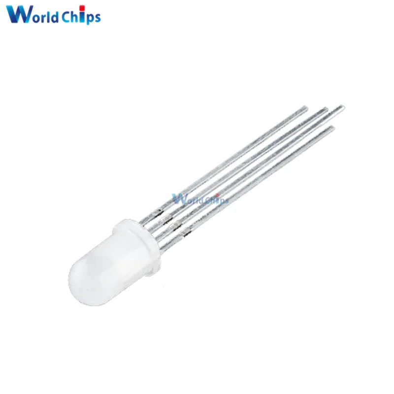 

100Pcs Multicolor 4pin 5mm RGB Led Diode Light Lamp diffused Tricolor Round Common Anode LED 5 mm Light Emitting Diode