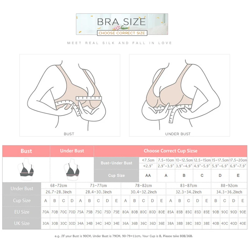 Женский Шелковый бюстгальтер, натуральный шелк, подкладка, 3/4 чашечки, без косточек, пуш-ап, бюстгальтеры для женщин, кружевной бюстгальтер с мягкими чашечками, повседневный
