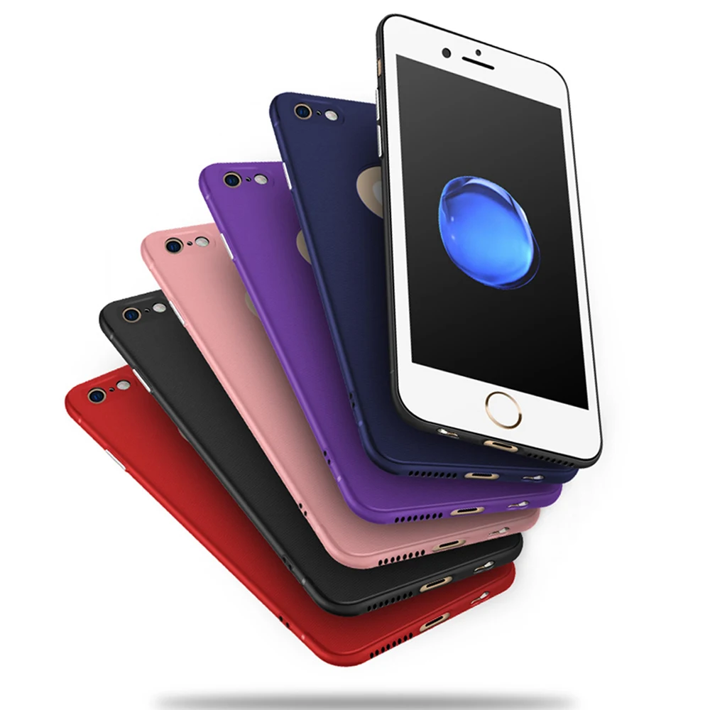 

Soft Silicone Matte TPU Phone Case For iPhone 8 7 6 6s Plus Shockproof Cover For iPhone 6 6S 7 8 Frosted Back Protective Capa