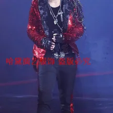Новые пикантные Для мужчин Звезда Ночной клуб бар Блёстки смокинг DJ сильная личность костюм DJDS этап певица костюмы Костюмы куртка