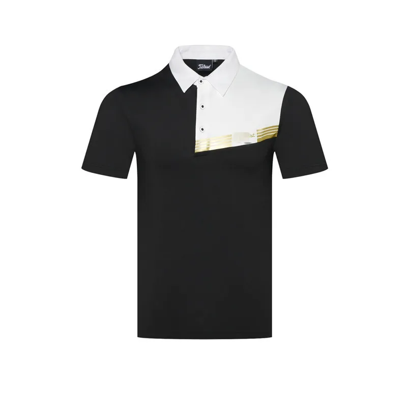 الرجال الرياضية قصيرة الأكمام الغولف تي شيرت 4 ألوان جولف الملابس S-XXL في اختيار الترفيه قميص جولف شحن مجاني