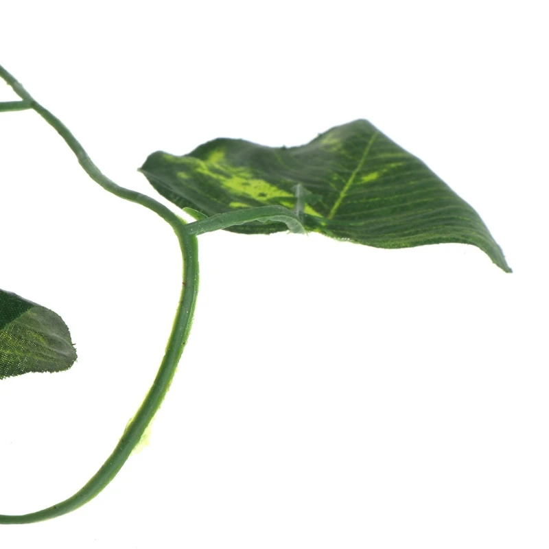 Искусственный виноградный ящик для рептилий чехол украшение ящерица зеленые листья 2,4 м искусственные растения
