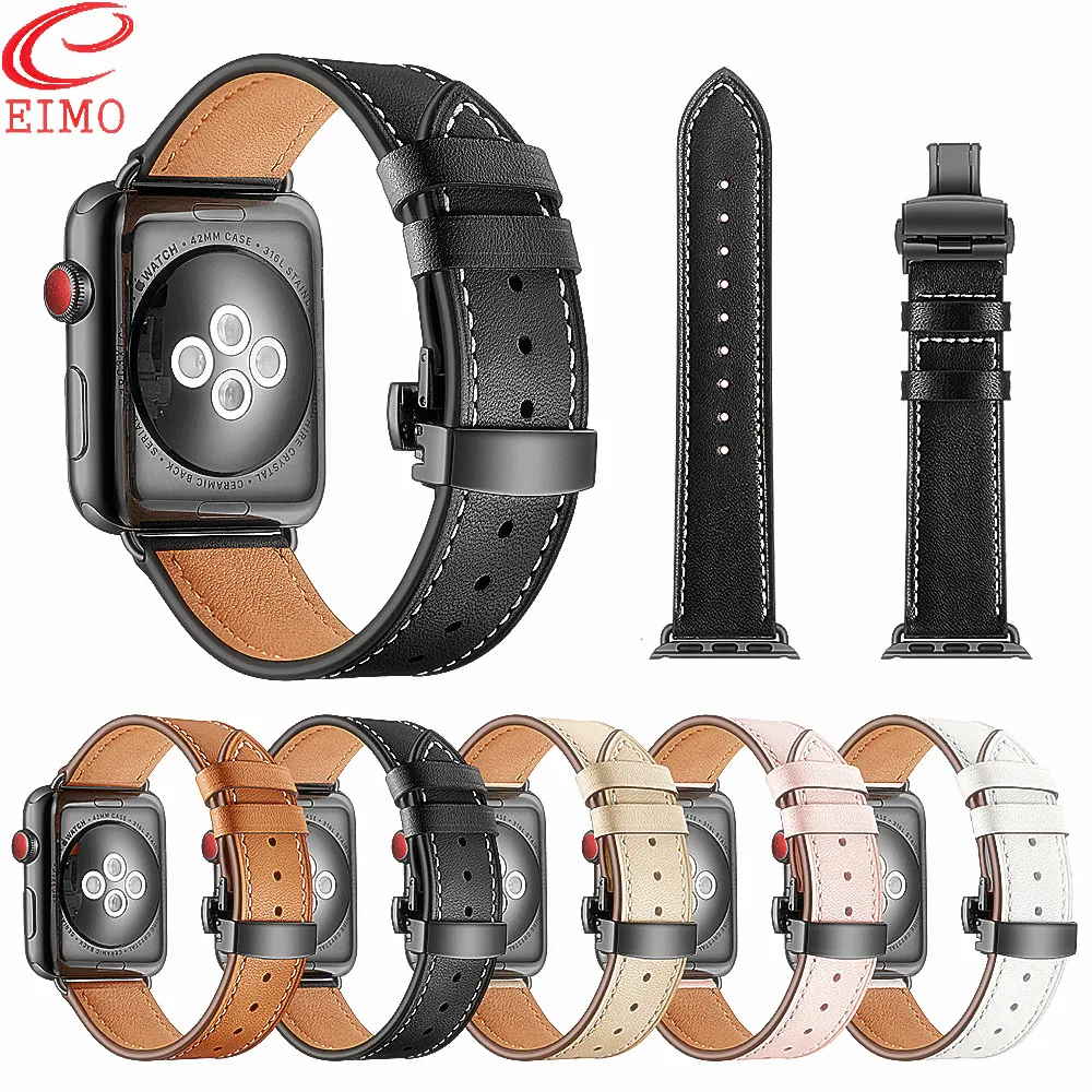 EIMO Strap for Apple Watch band 42mm 38mm Hermes Iwatch band 4 3 44mm