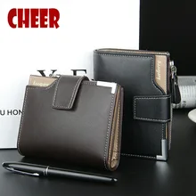 Fashion Brand font b wallet b font font b Men b font leather pocket Short font