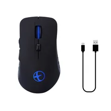 Беспроводная bluetooth-мышка 1600 Точек на дюйм USB светодиодный Перезаряжаемые игровой Мышь тихий геймер 6 кнопок высокое качество мышь для ПК, ноутбука, L0130