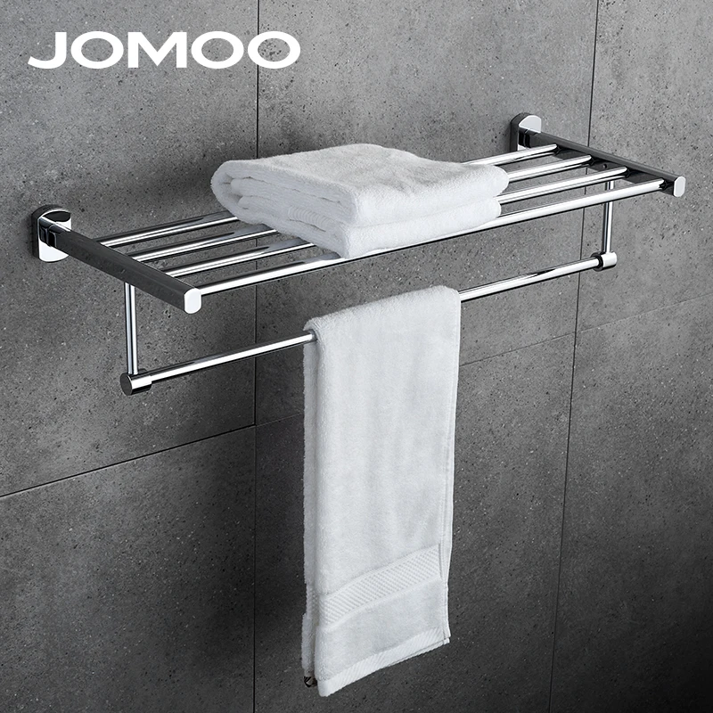 JOMOO держатель для полотенец лаконичный стиль настенная вешалка с хромом
