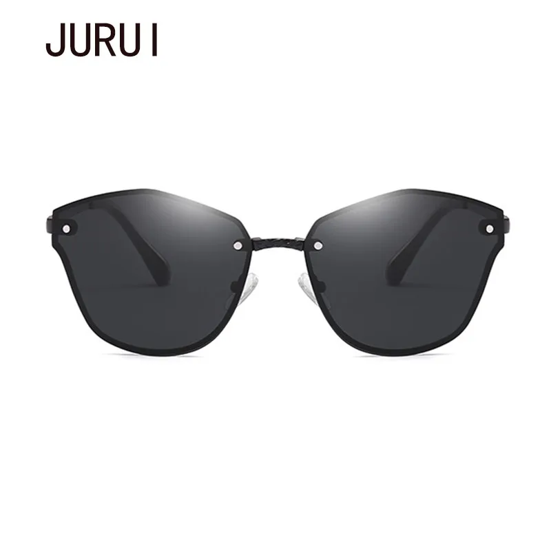 Jurui 2018 Новый Негабаритных кошачий глаз Солнцезащитные очки для женщин Для Мода