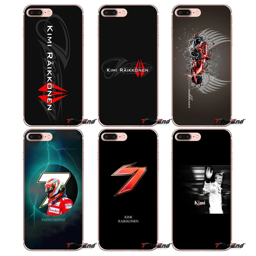 

For Huawei P Smart Y6 Ascend P8 P9 P10 Plus Nova P20 Lite Pro Mini 2017 Kimi Raikkonen 7 Logo Transparent Soft Cases Covers